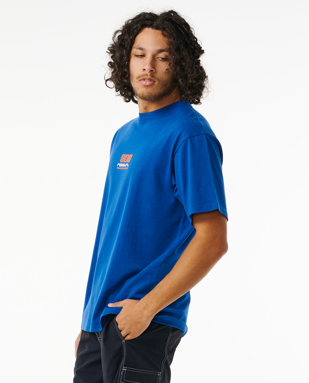ARCHIVE OCEAN TECH TEE - cobalt navy