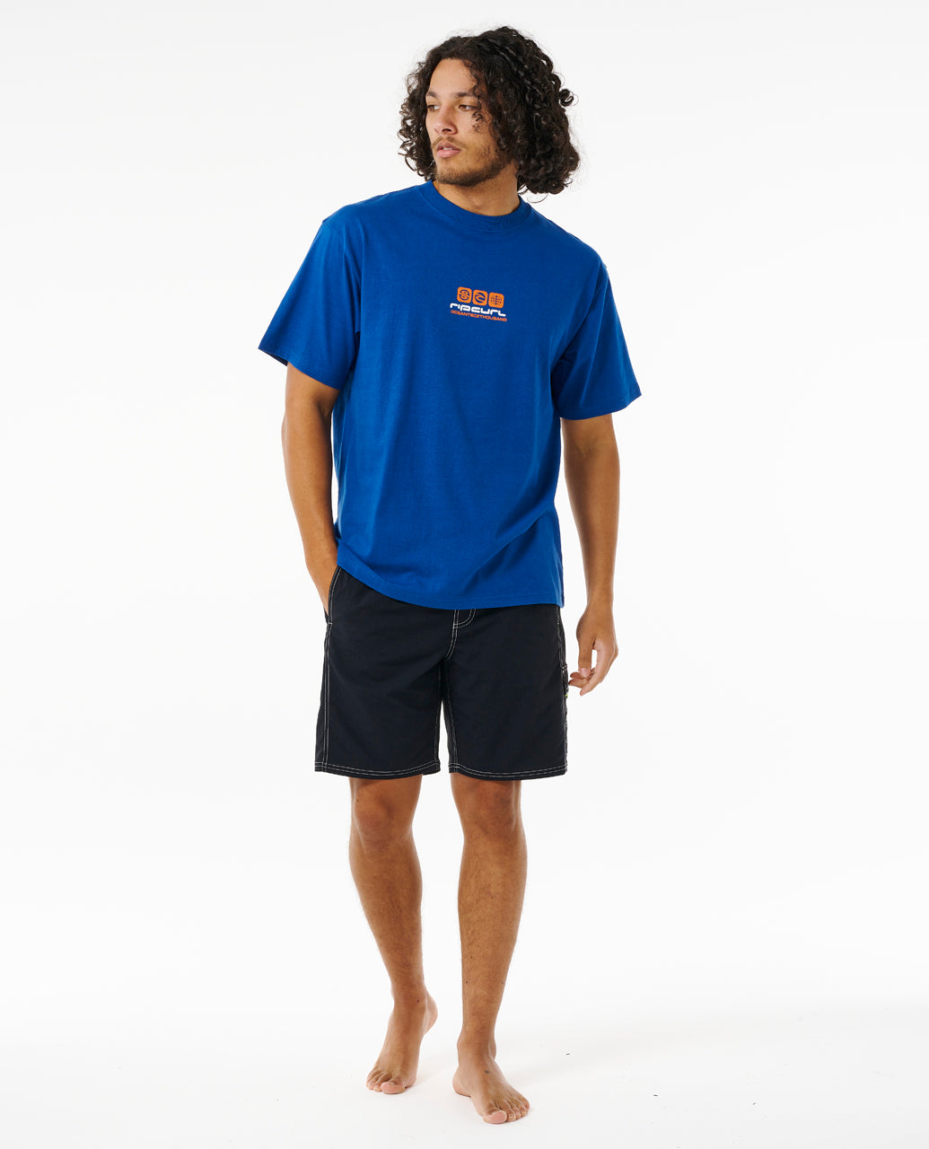 ARCHIVE OCEAN TECH TEE - cobalt navy