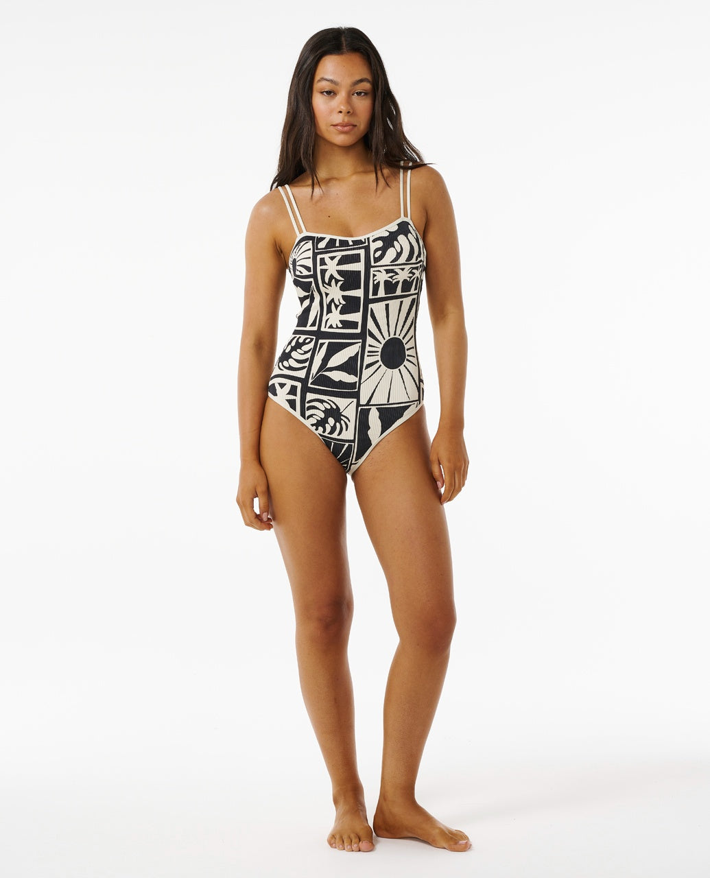 SANTORINI SUN D-DD ONE PIECE - black