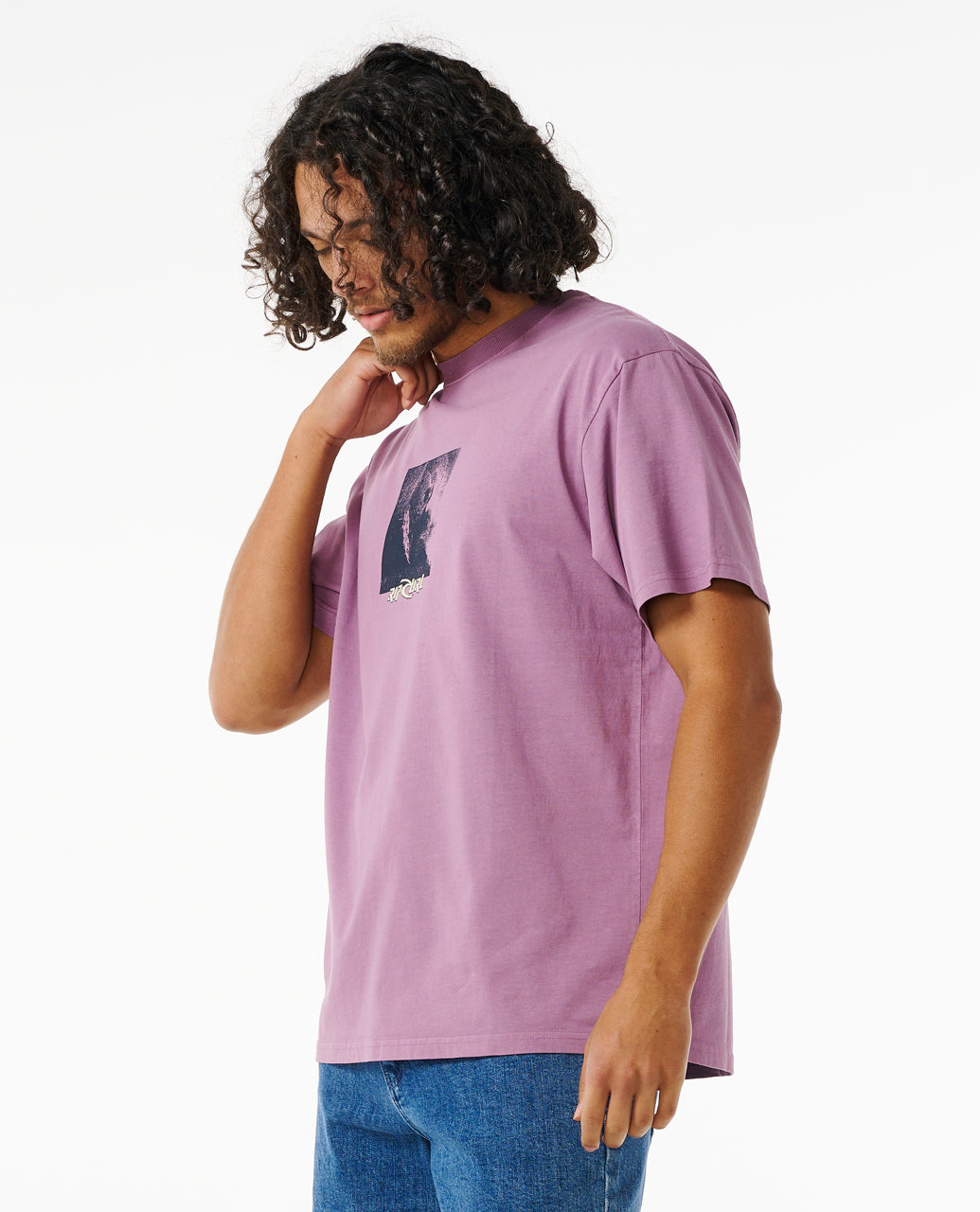 QUEST HACK TEE - dusty purple