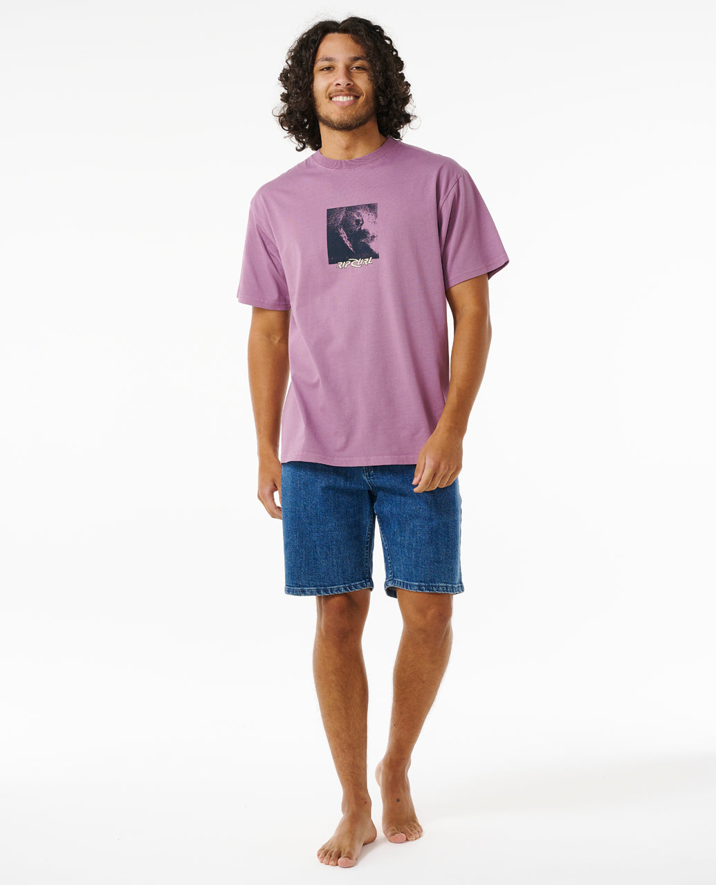 QUEST HACK TEE - dusty purple