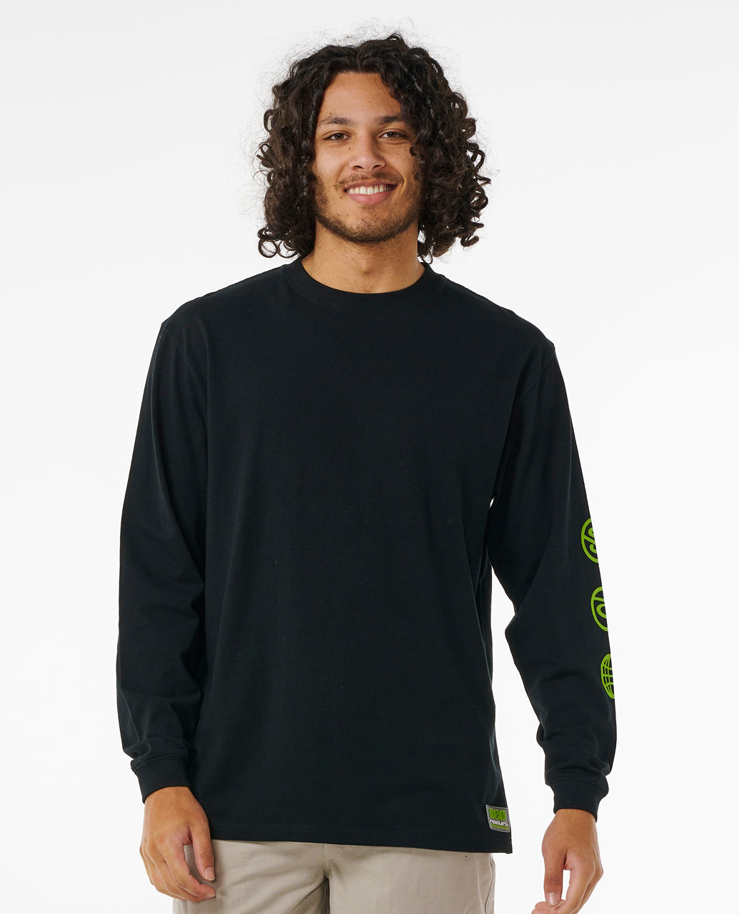ARCHIVE OCEAN TECH L/S TEE - black