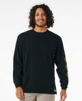 ARCHIVE OCEAN TECH L/S TEE - black
