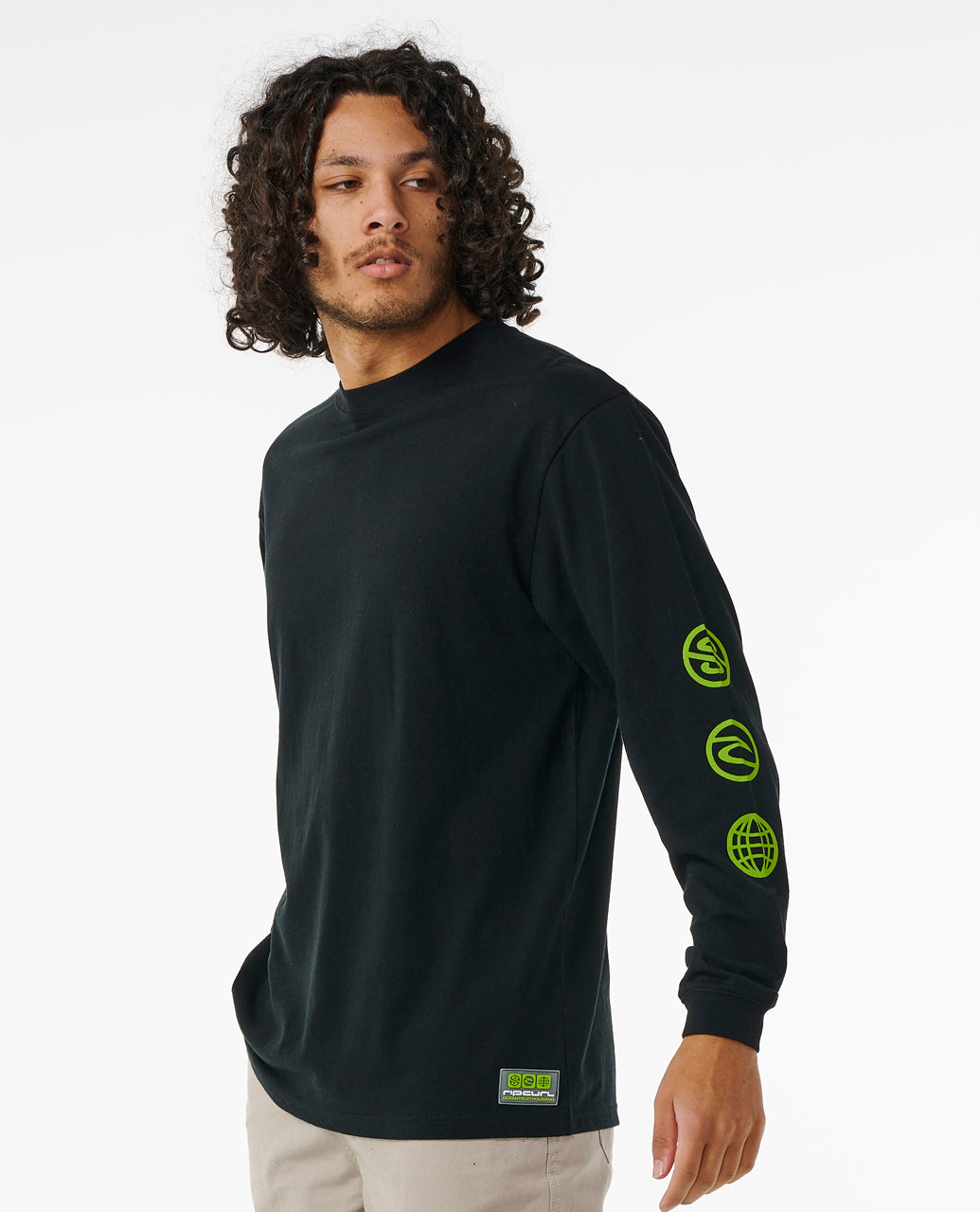 ARCHIVE OCEAN TECH L/S TEE - black