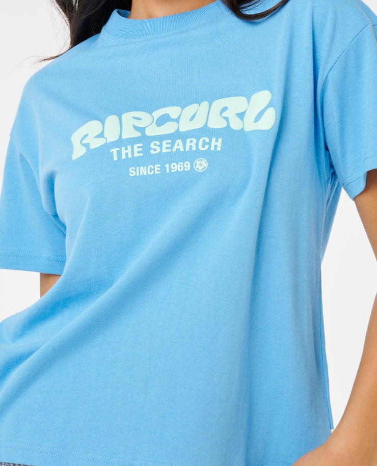 SURF PUFF RELAXED TEE - azure blue