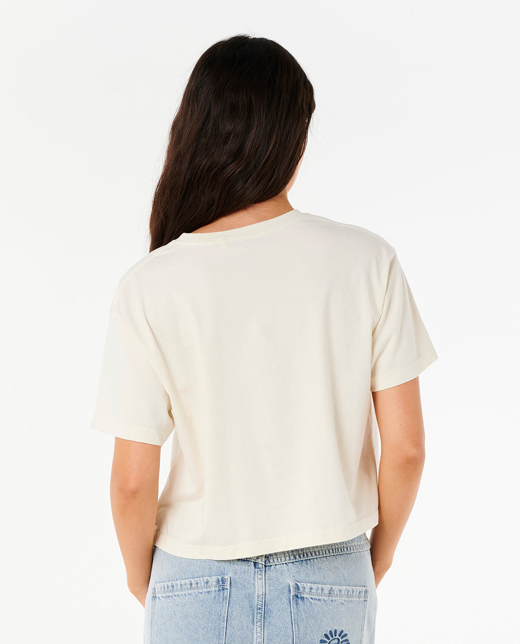TOKENS CROP TEE - bone