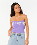 CALA NIGHTS HIBISCUS BANDEAU - purple