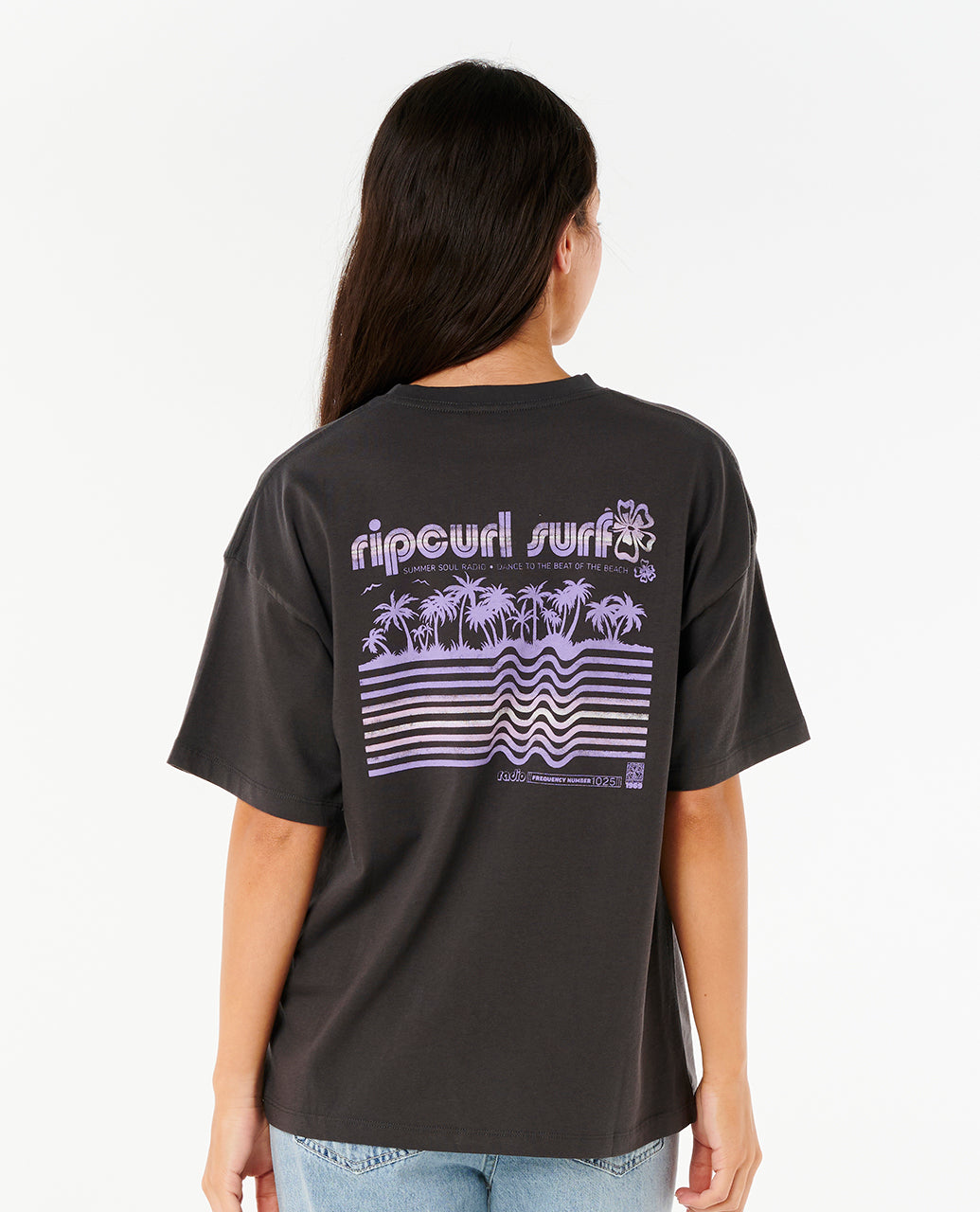 NEON ISLES HERITAGE TEE - washed black