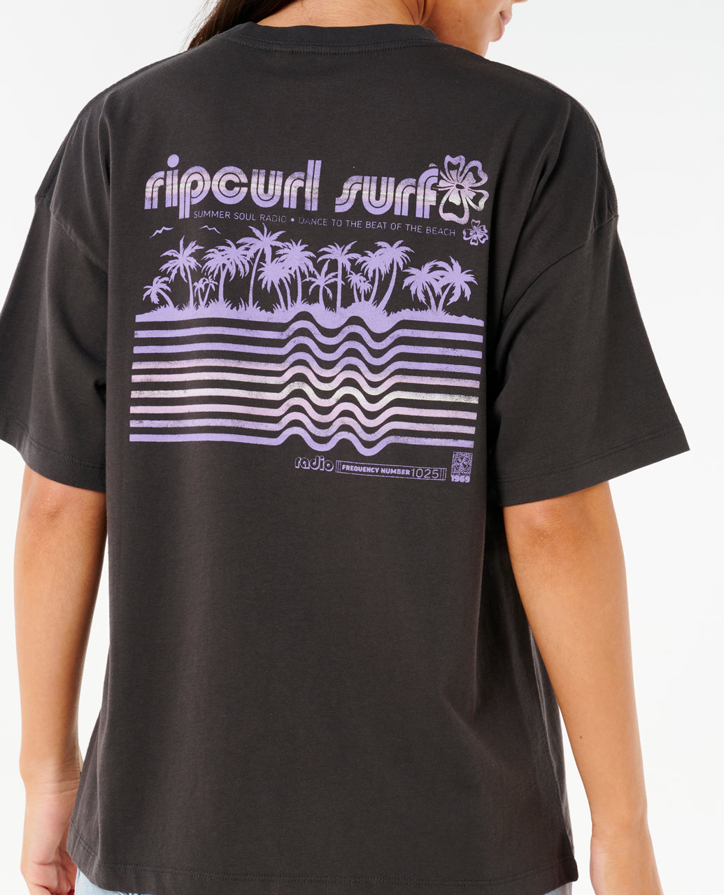NEON ISLES HERITAGE TEE - washed black