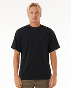 SEARCH EMBROIDERY TEE - black