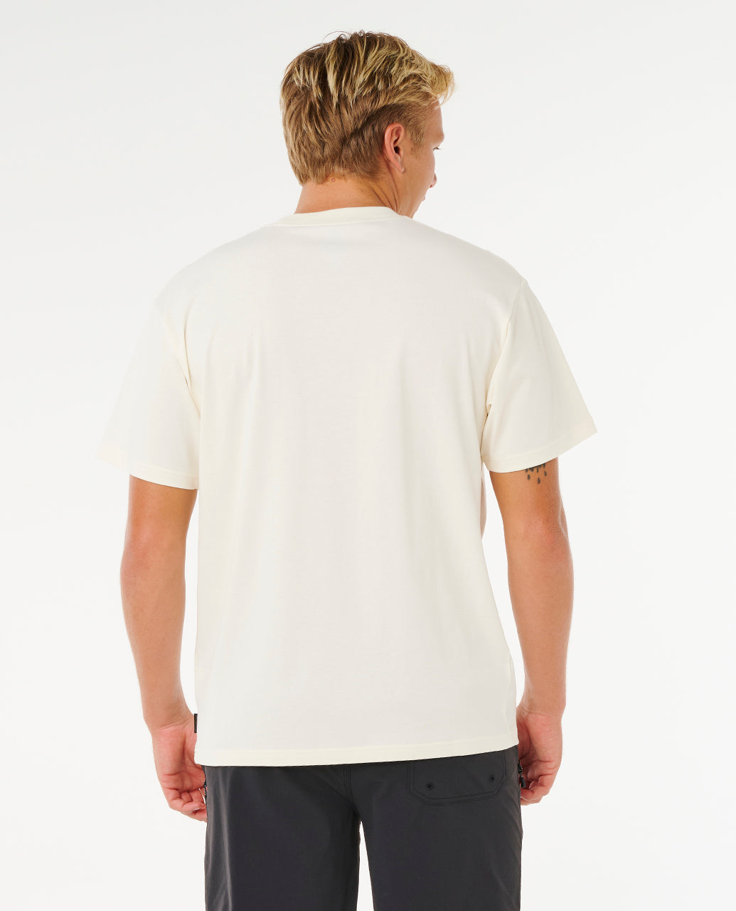 SEARCH EMBROIDERY TEE - bone
