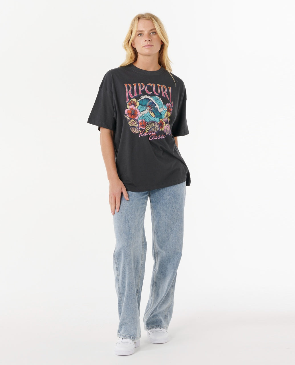 SUMMER CLASSIC HERTAGE T - washed black