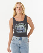SUMMER STANDARD RIB TNK - washed black