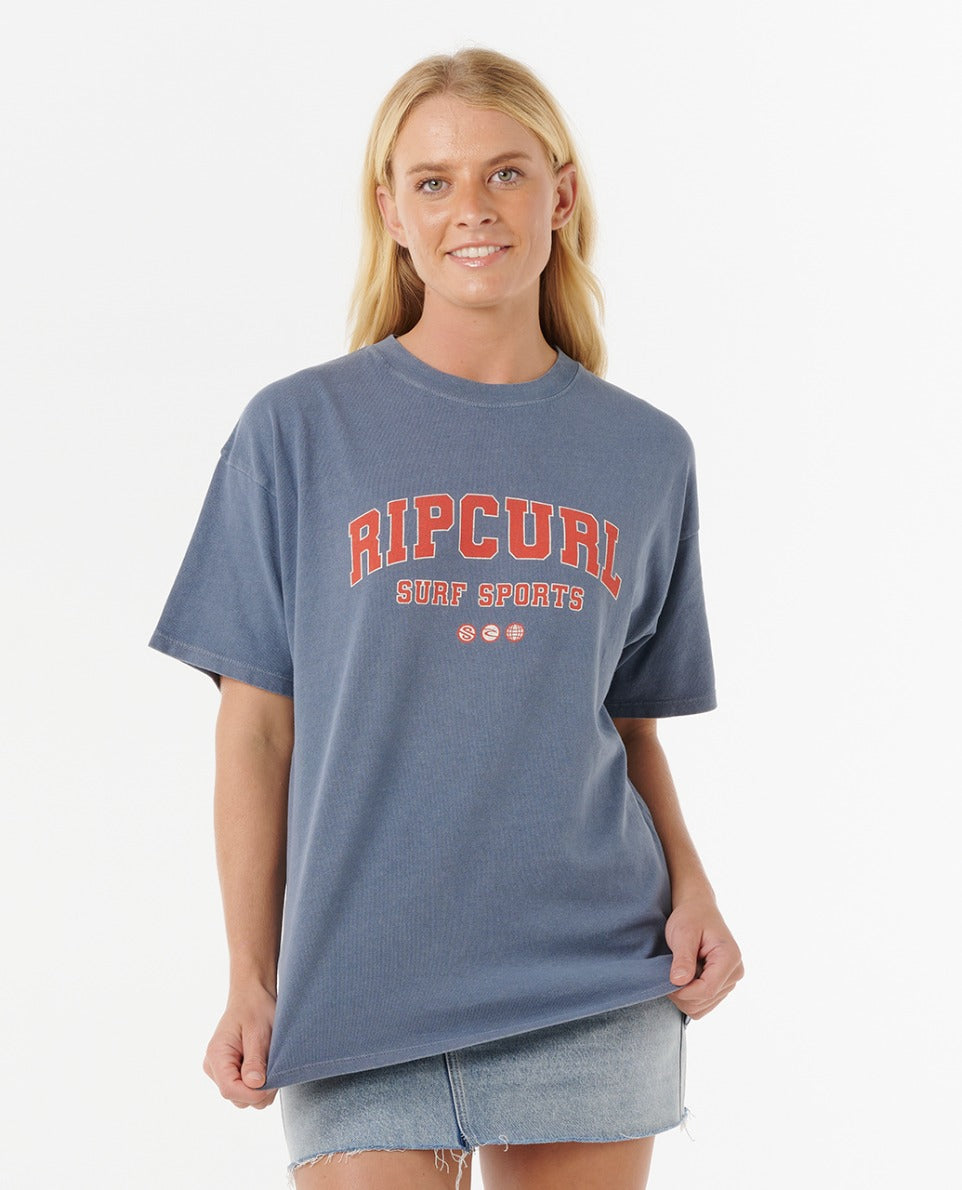 VARSITY SPORTS HERITAGE TEE - blue grey