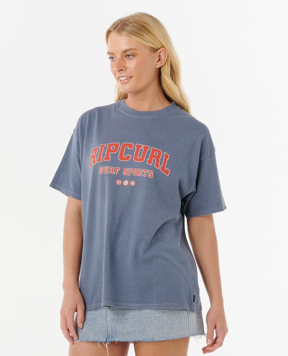 VARSITY SPORTS HERITAGE TEE - blue grey