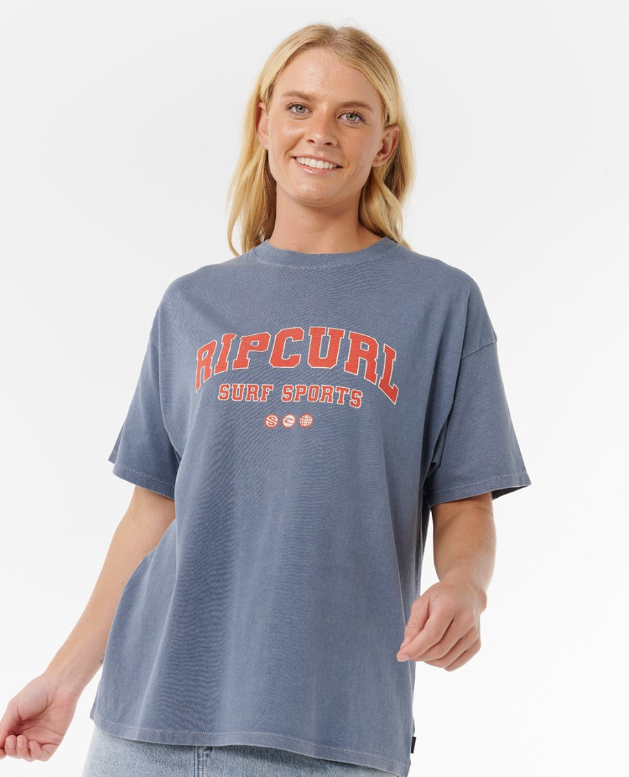 VARSITY SPORTS HERITAGE TEE - blue grey