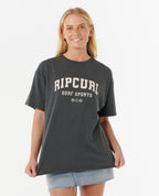 VARSITY SPORTS HERITAGE TEE - washed black