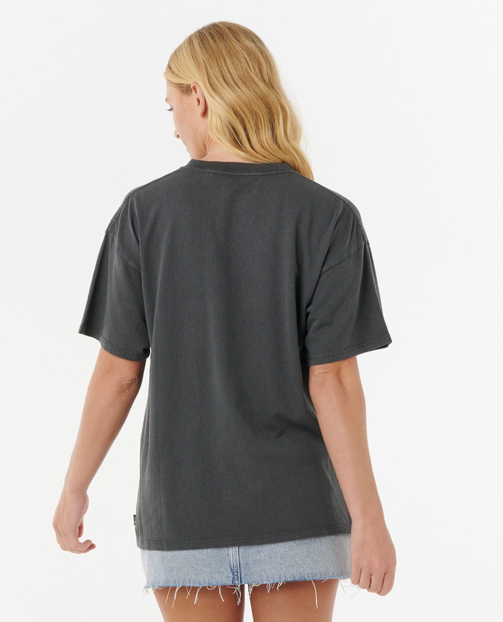 VARSITY SPORTS HERITAGE TEE - washed black