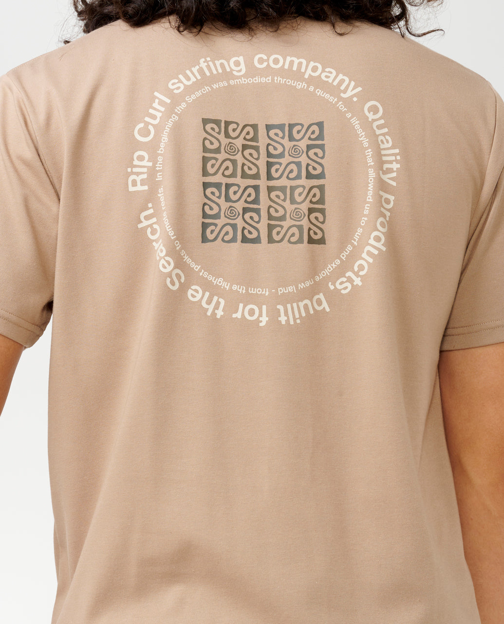VAPORCOOL SEARCH RUBIX TEE - sand dune