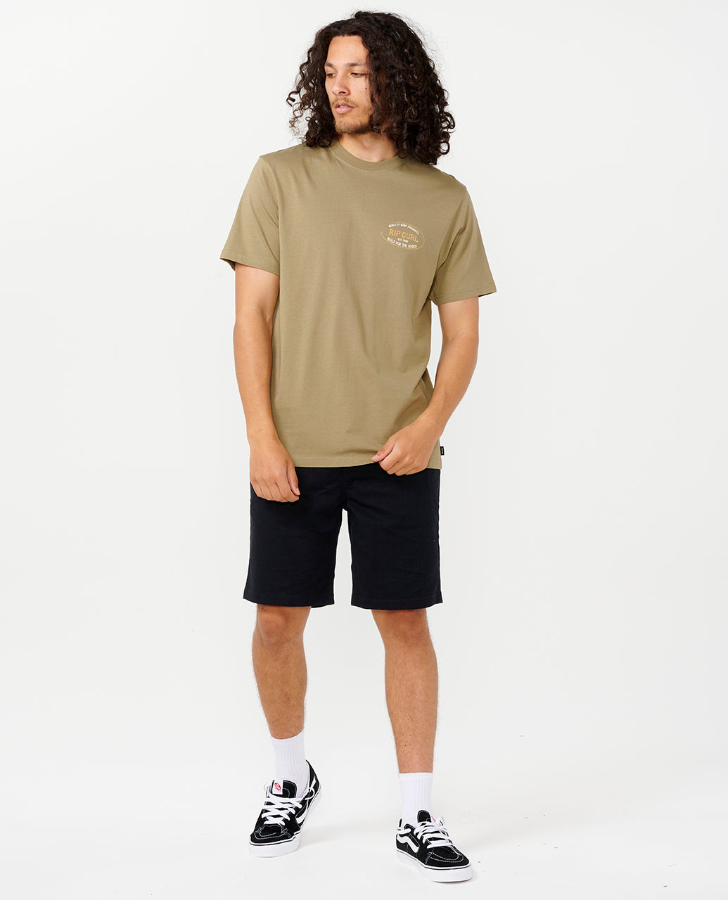 HALLMARK TEE - washed moss