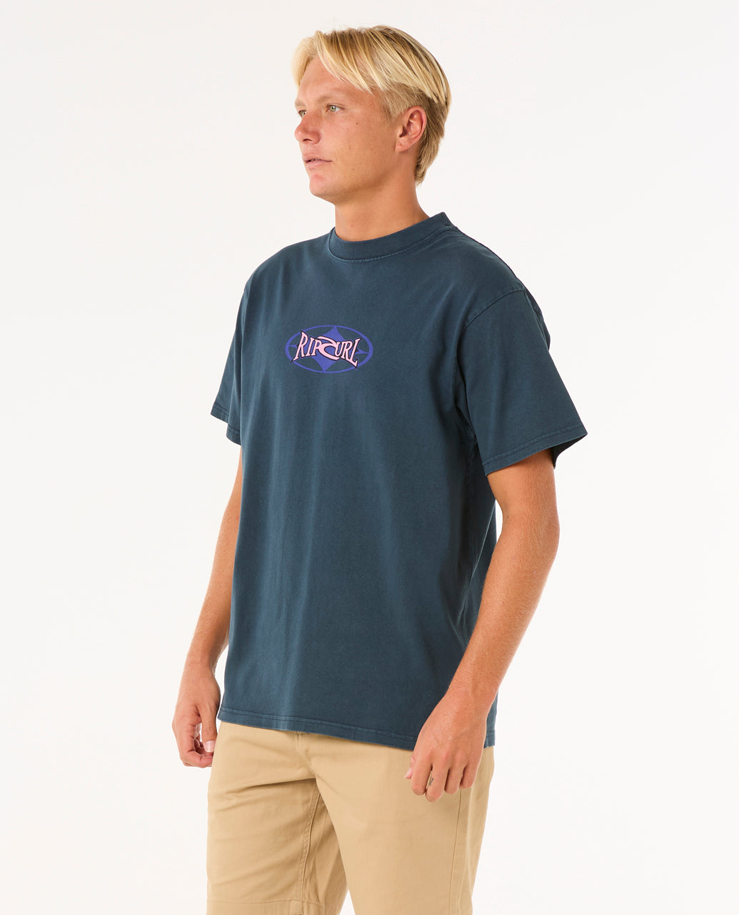 HERITAGE OVAL TEE - dark navy