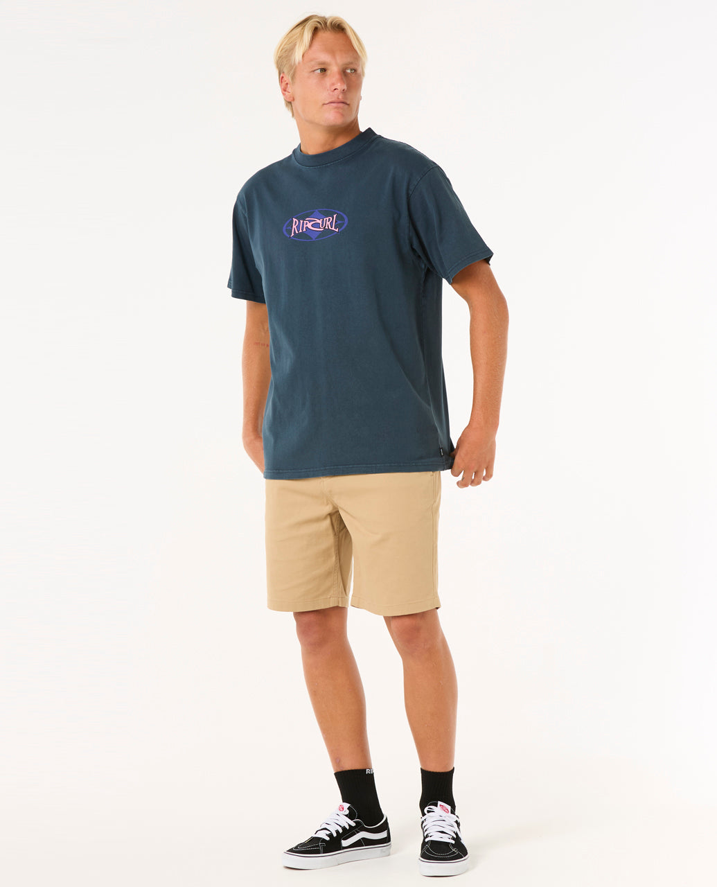 HERITAGE OVAL TEE - dark navy