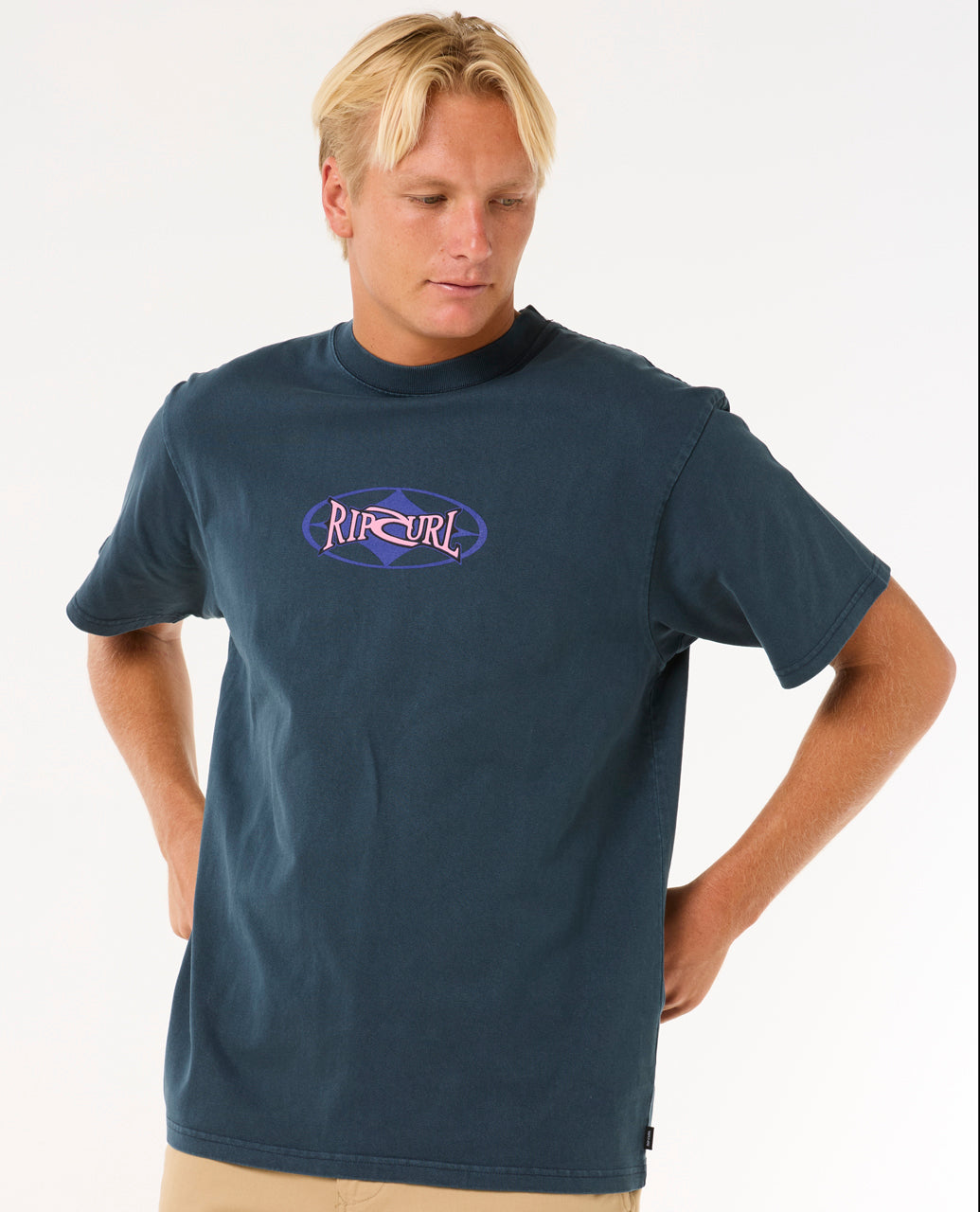 HERITAGE OVAL TEE - dark navy