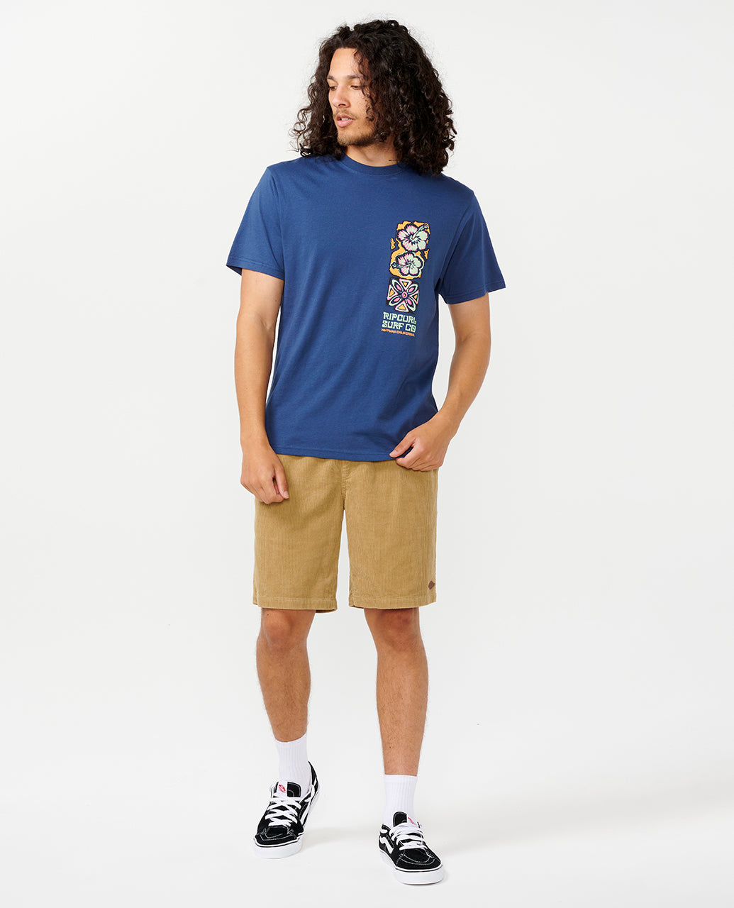 HOFFMAN LOW TIDES TEE - washed navy