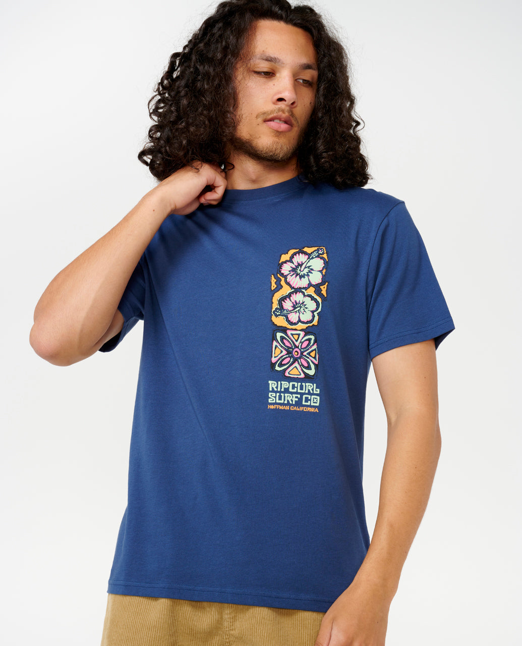 HOFFMAN LOW TIDES TEE - washed navy