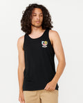 HAZED AND TUBED TANK - black