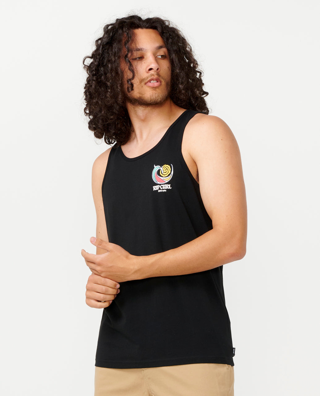 HAZED AND TUBED TANK - black