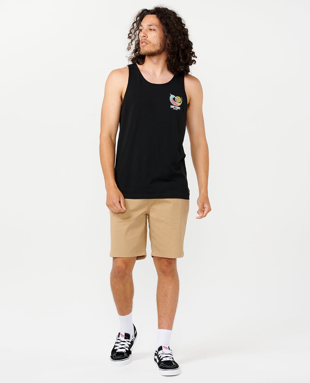 HAZED AND TUBED TANK - black