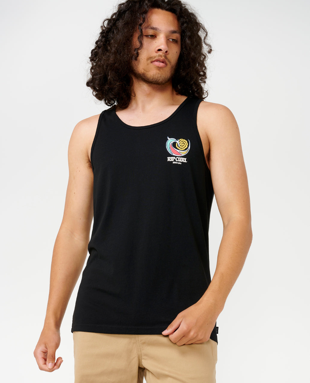 HAZED AND TUBED TANK - black