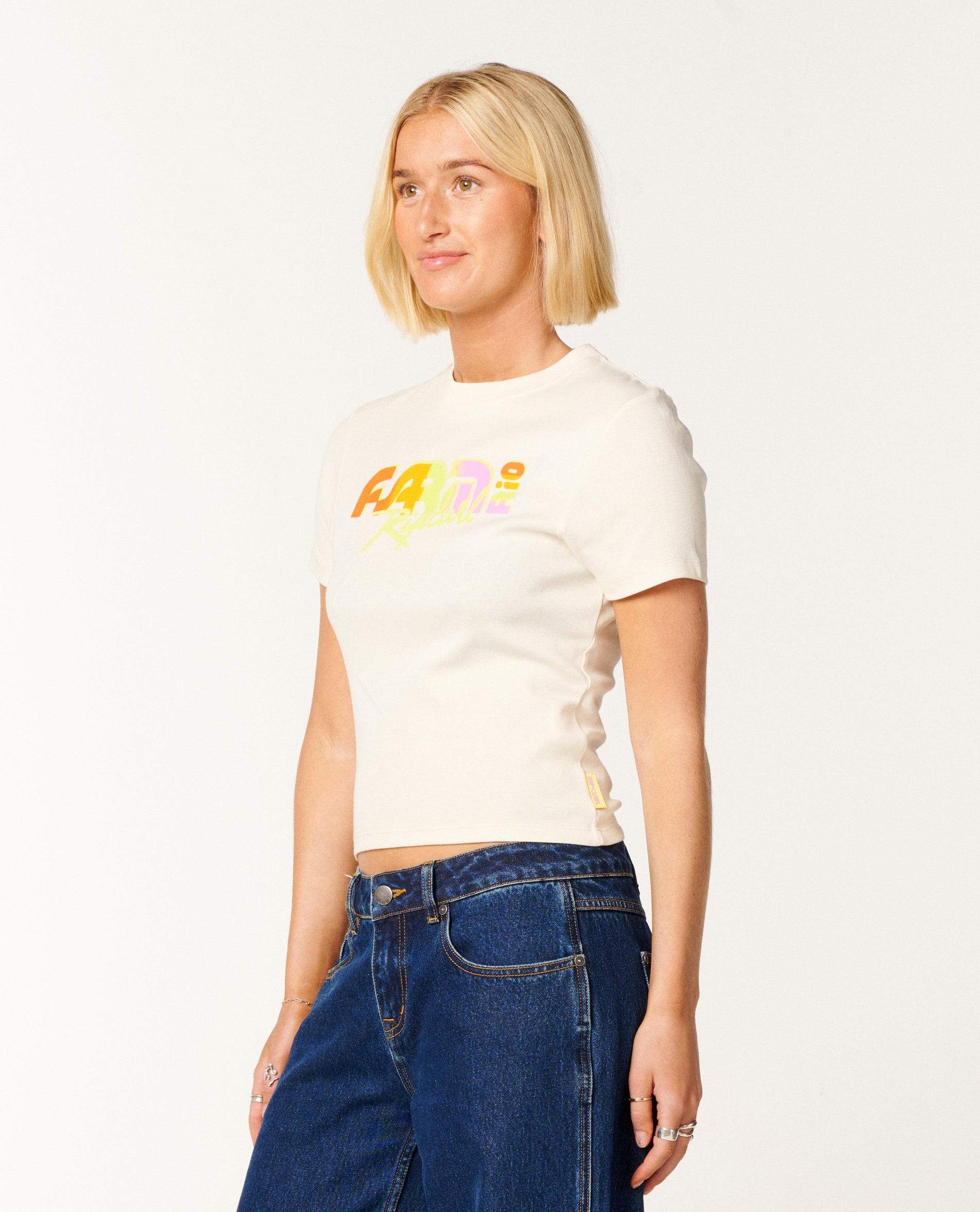 CARIOCA FITTED TEE - vanilla