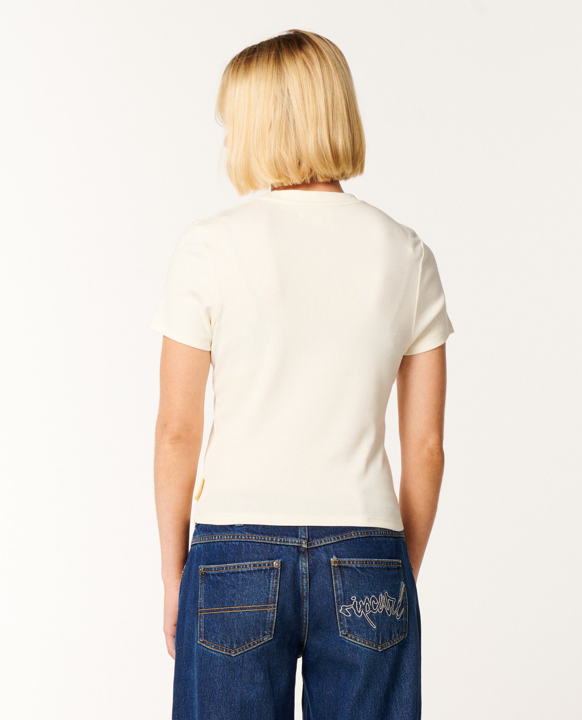 CARIOCA FITTED TEE - vanilla