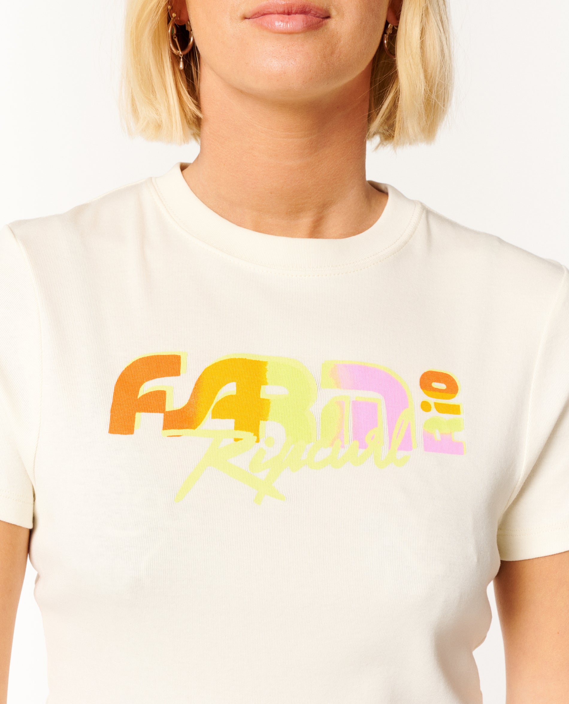 CARIOCA FITTED TEE - vanilla