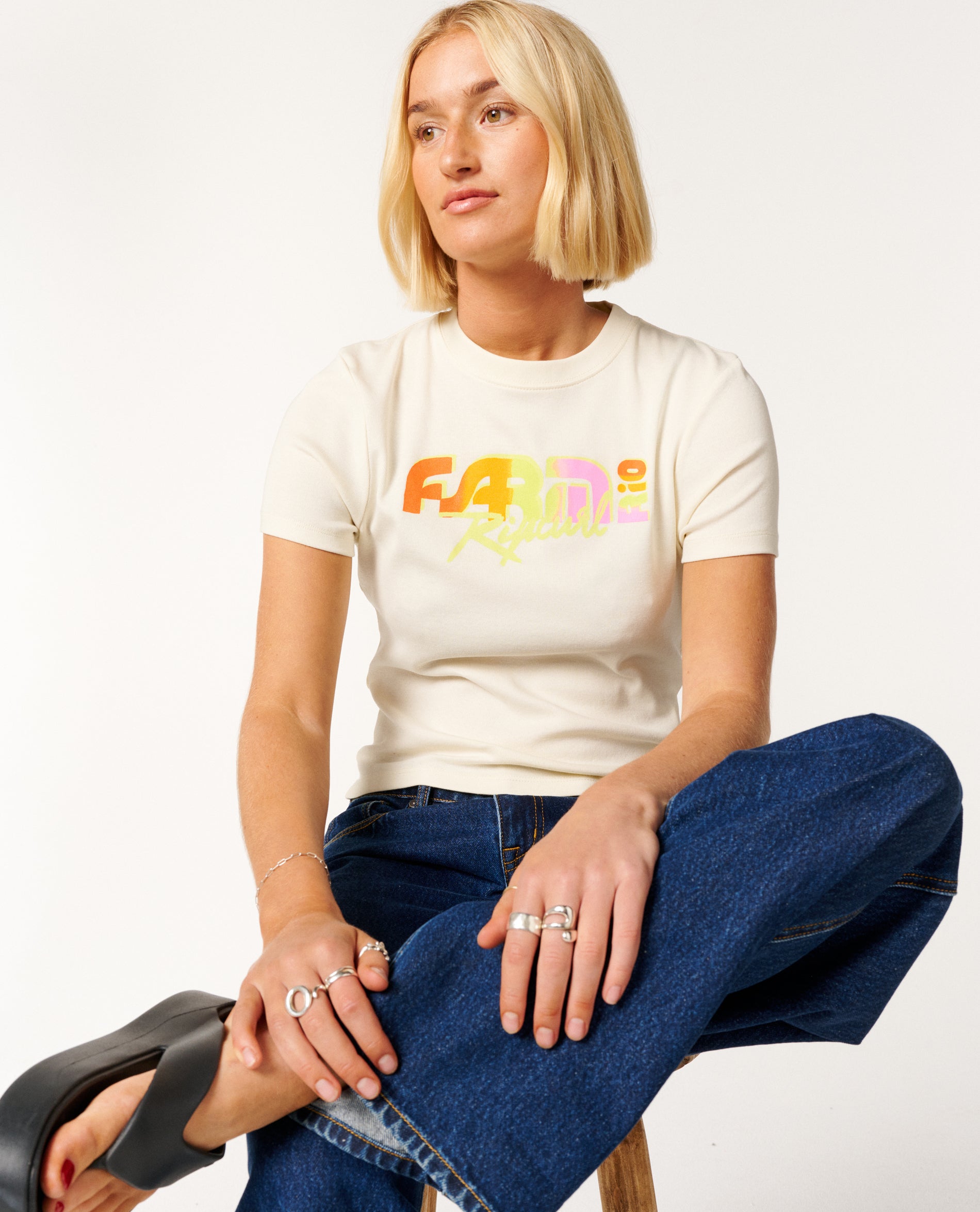 CARIOCA FITTED TEE - vanilla