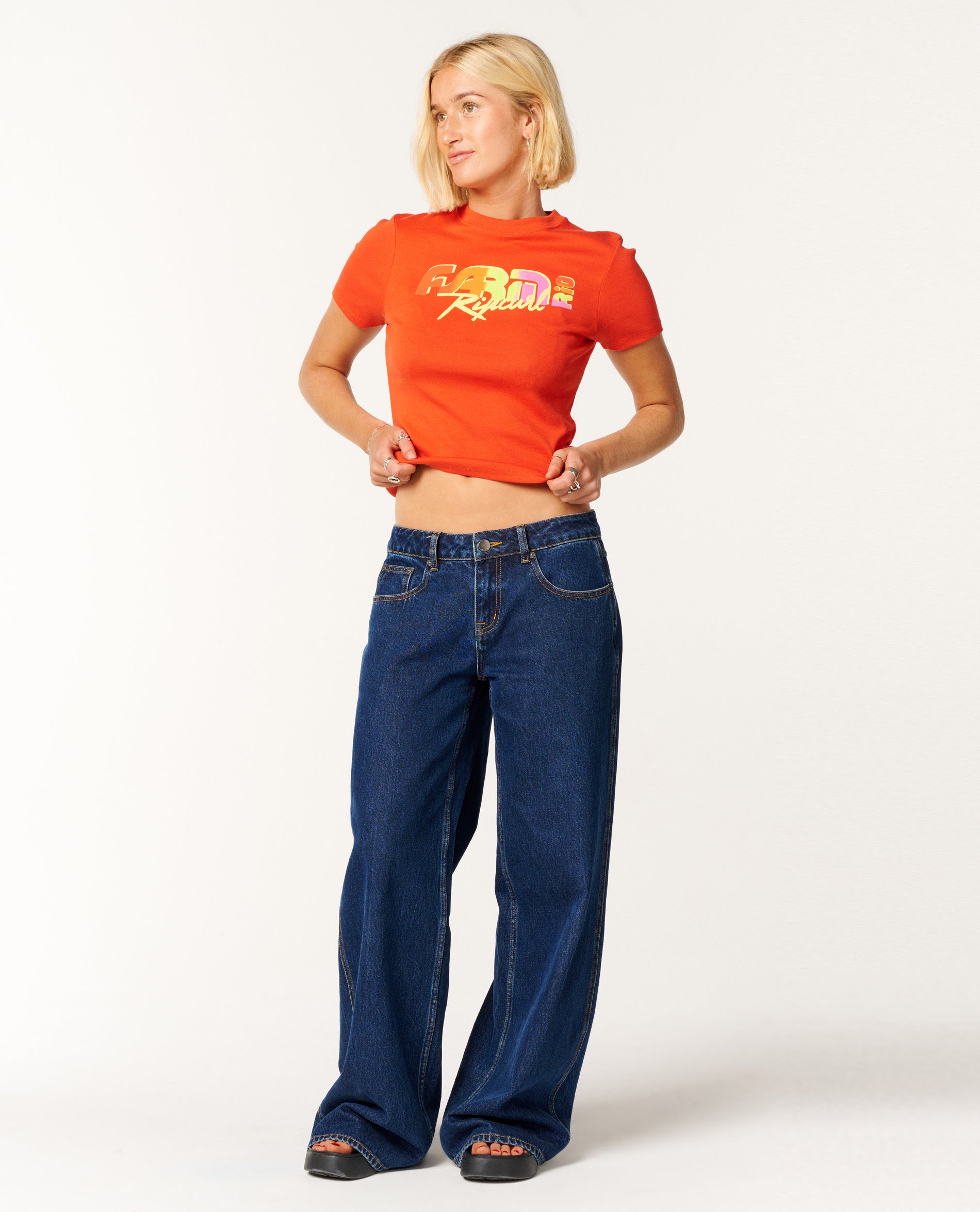 CARIOCA FITTED TEE - red orange