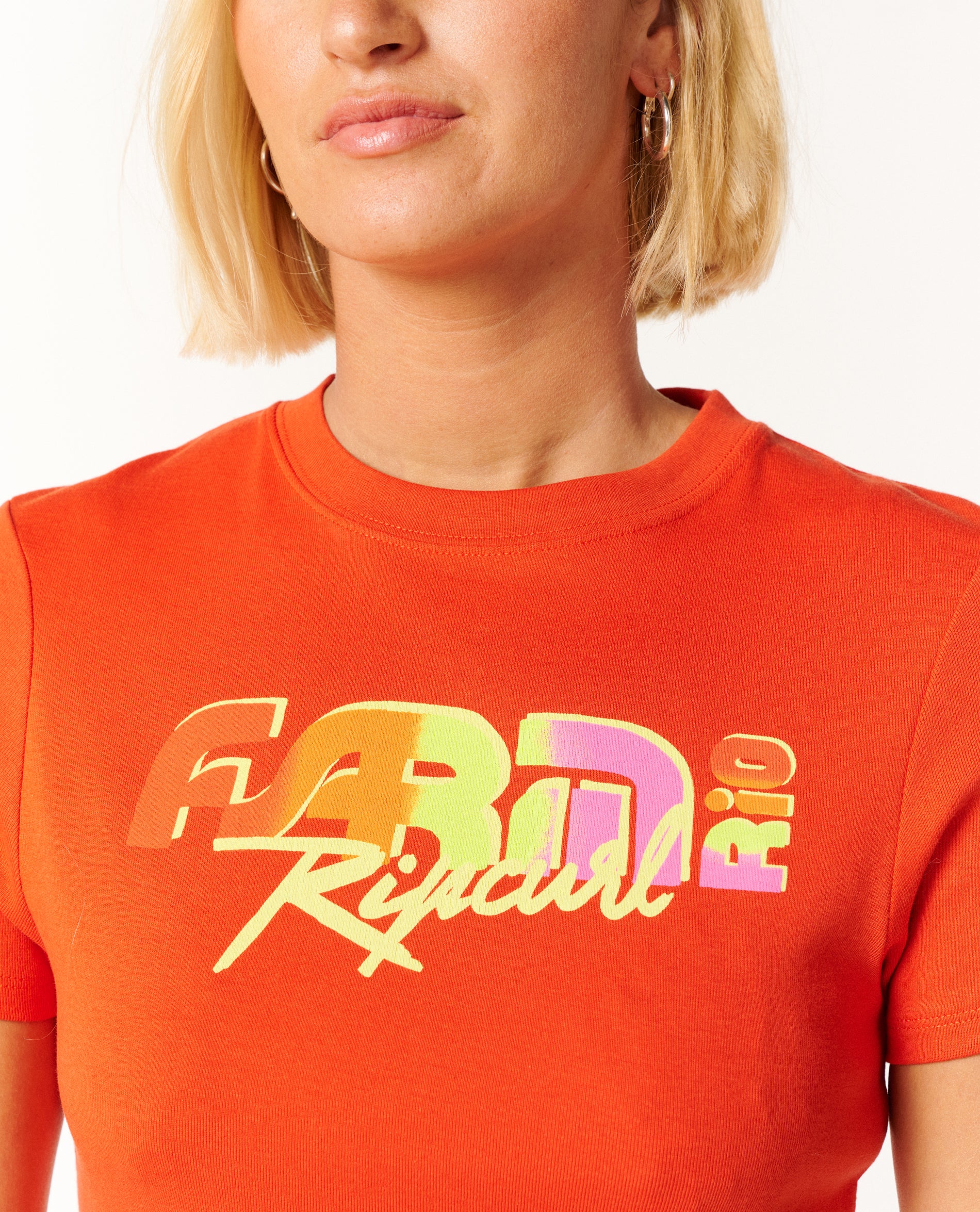 CARIOCA FITTED TEE - red orange