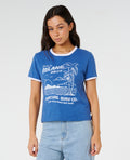 ISLAND TIME SLUB TEE - vintage navy