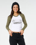 CATALINA ISLAND LS TEE - military green