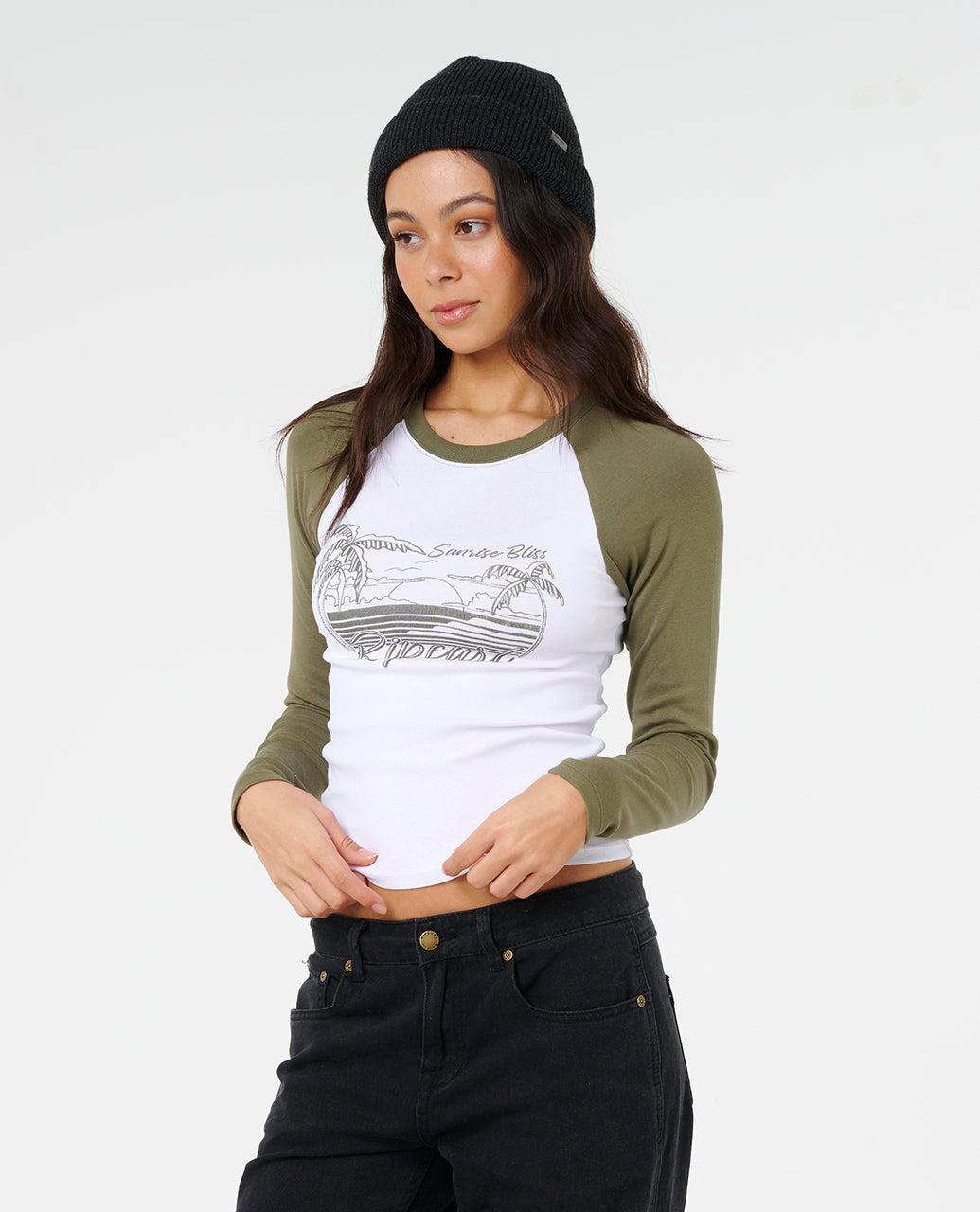 CATALINA ISLAND LS TEE - military green