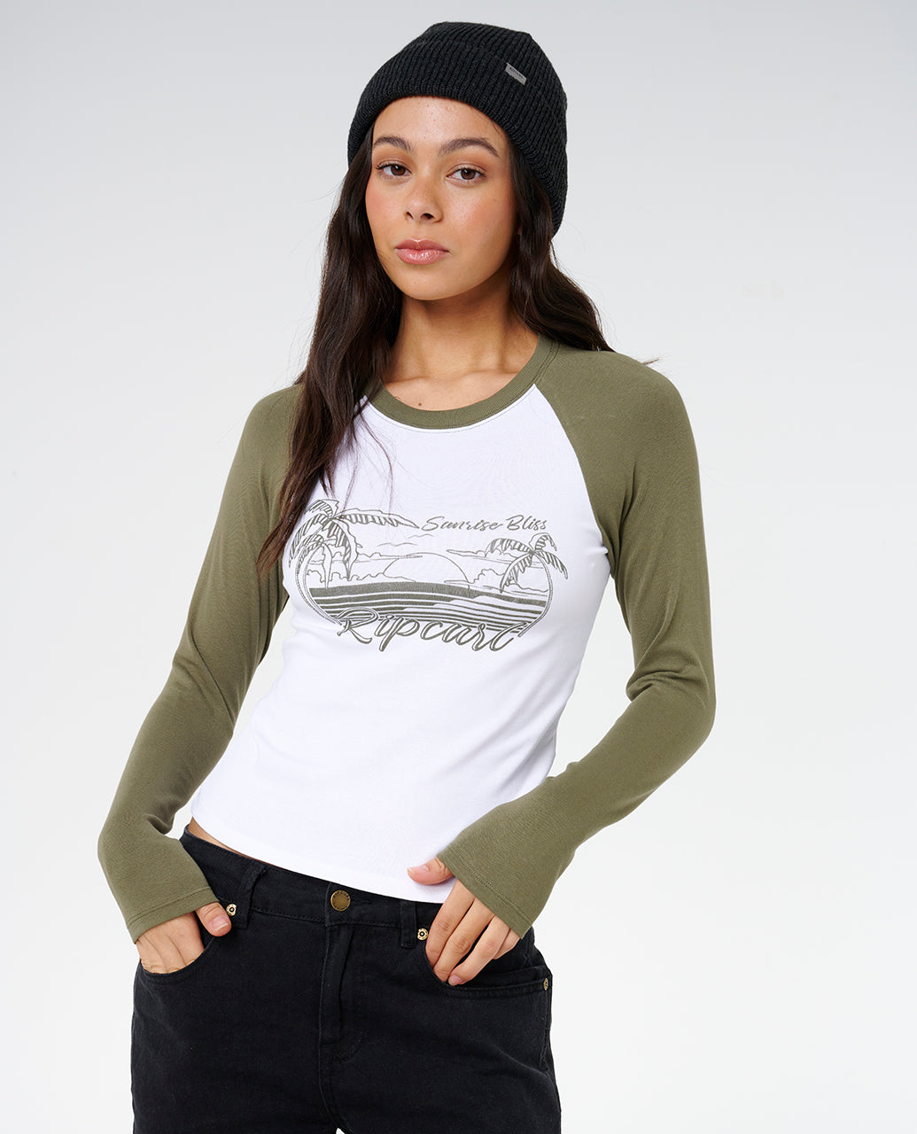 CATALINA ISLAND LS TEE - military green
