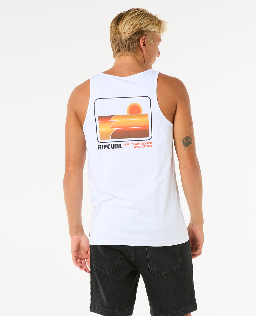 SURF REVIVAL PEAKING TANK - white