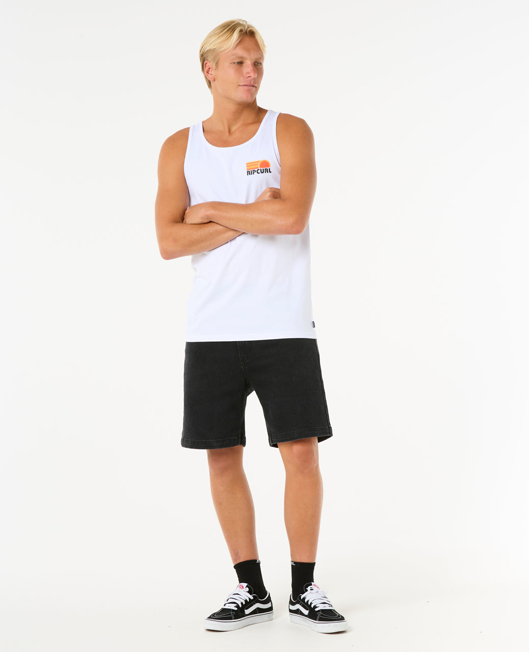 SURF REVIVAL PEAKING TANK - white