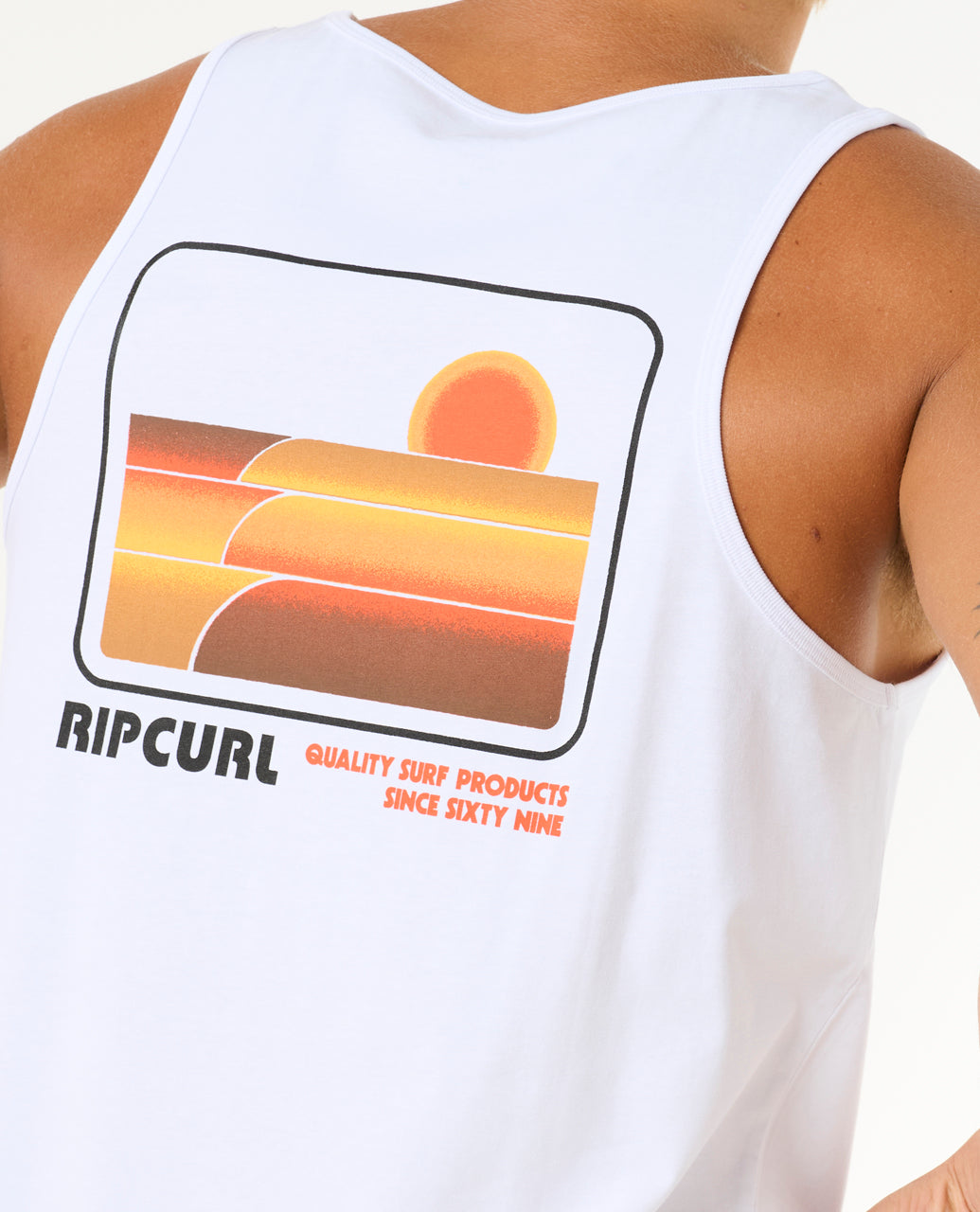 SURF REVIVAL PEAKING TANK - white