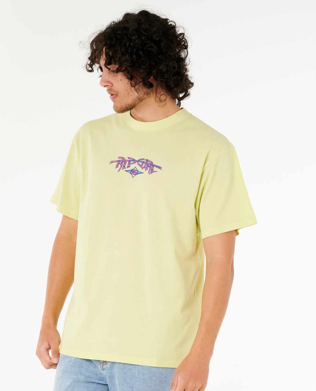 RAW ENERGY GNARLY TEE - lime wash
