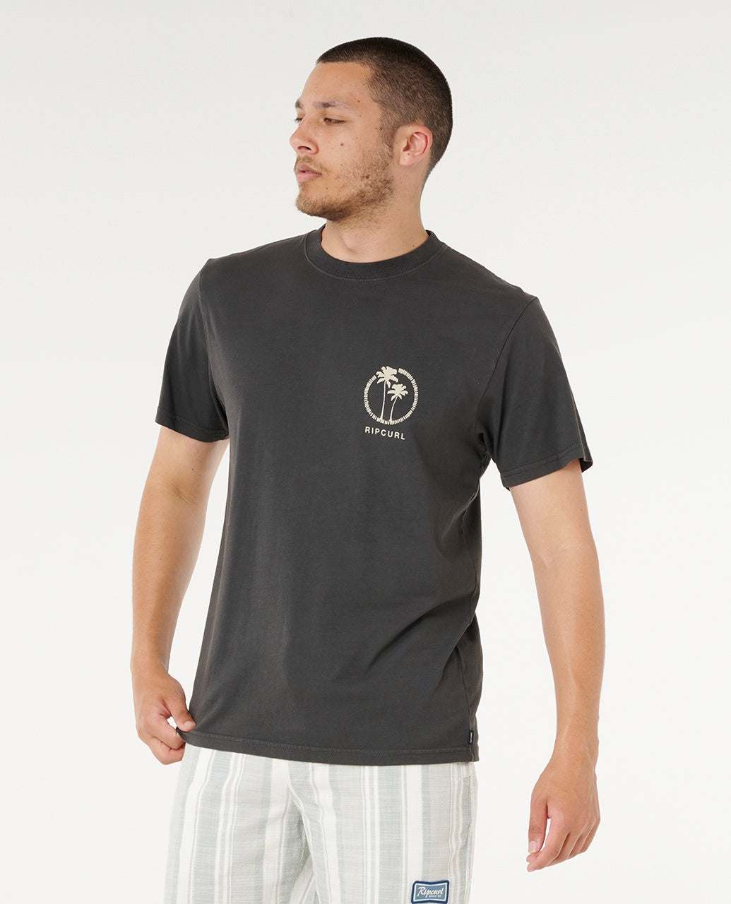 MOD CALI TWO PALMS TEE - washed black