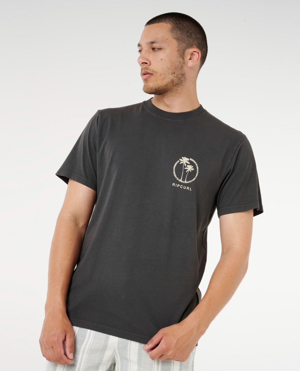 MOD CALI TWO PALMS TEE - washed black