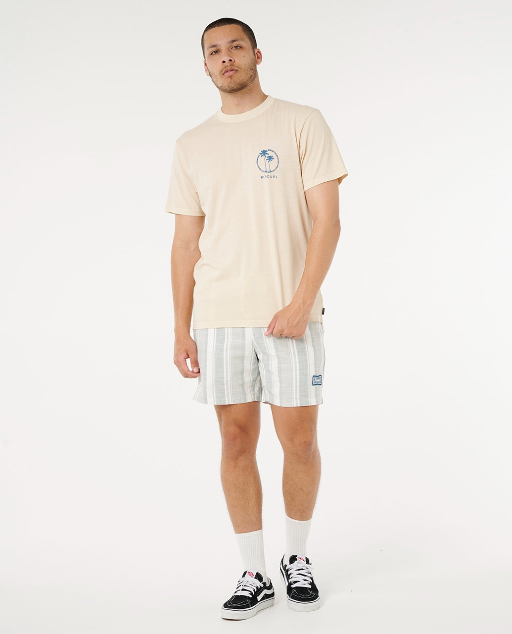 MOD CALI TWO PALMS TEE - vintage white